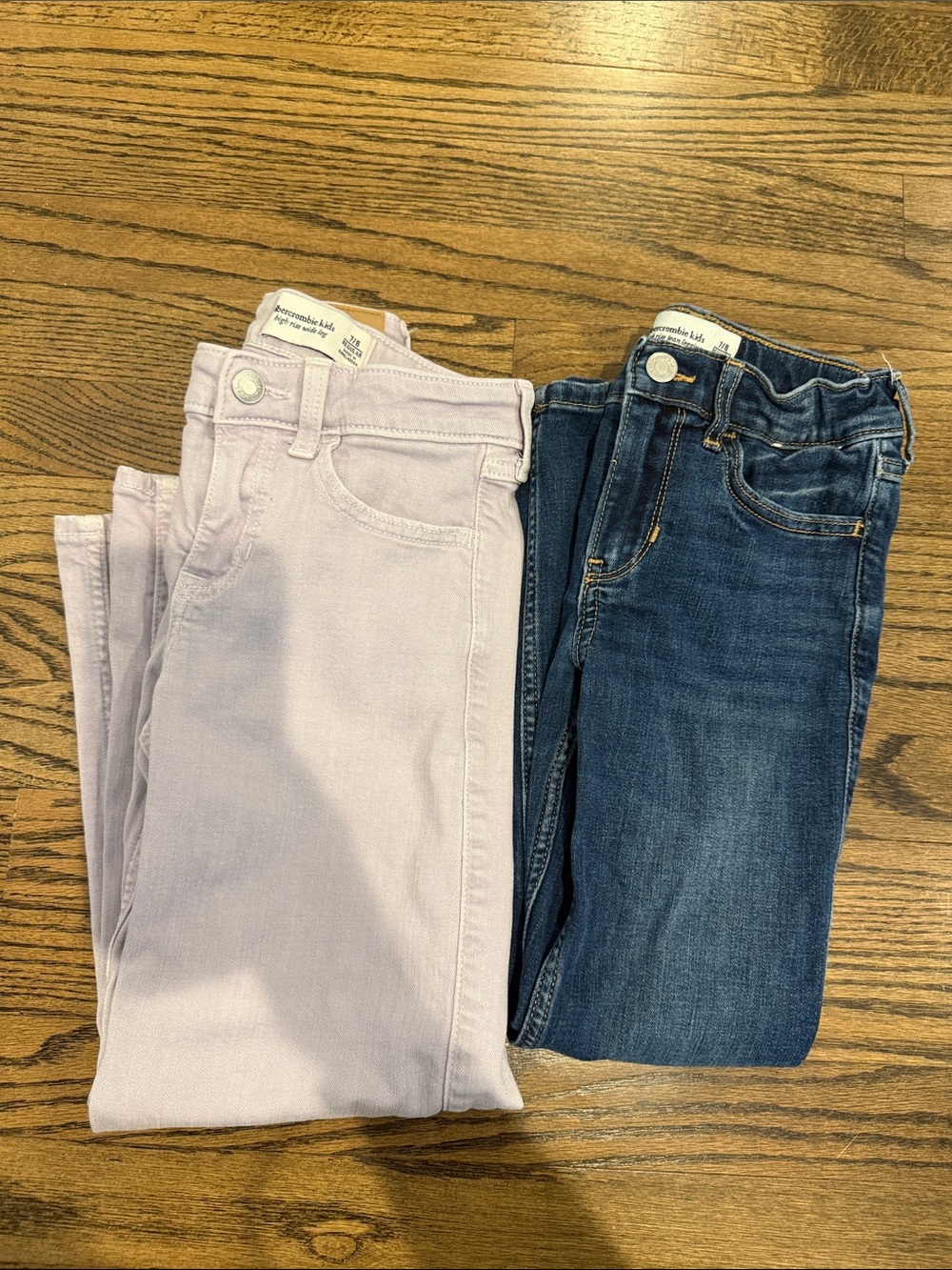 abercrombie kids Lavender and Dark Blue Skinny Jeans bundle